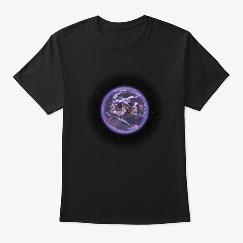 Purple Marsh Terrestrial Planet Black Maglietta Front