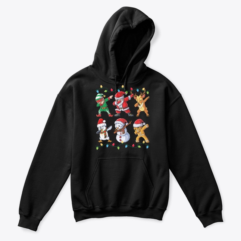 Dabbing Santa Elf Friends Christmas Gift