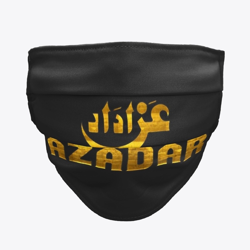 Azadar | Printed Face Mask And Fanny