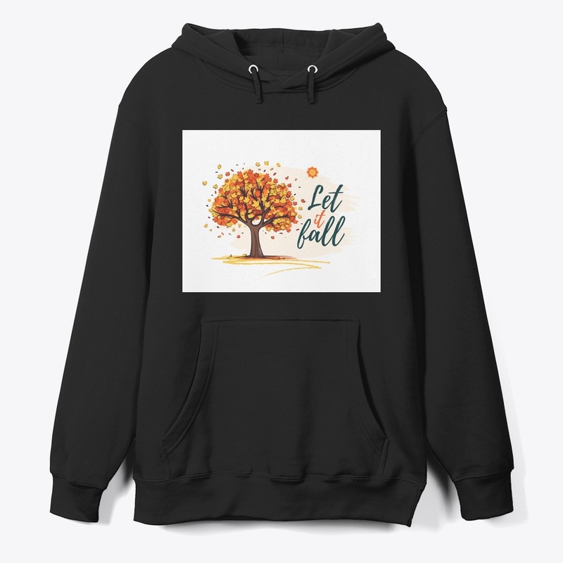 Orange and Brown Creative Simple Hoodie 