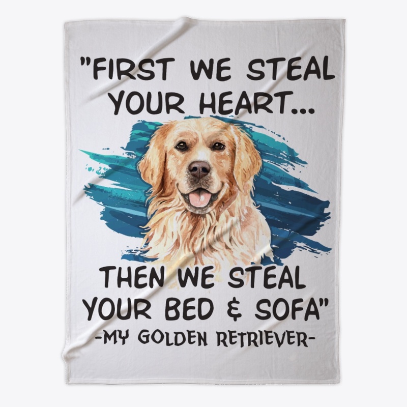 Golden Retriever Lover Gift First Steal