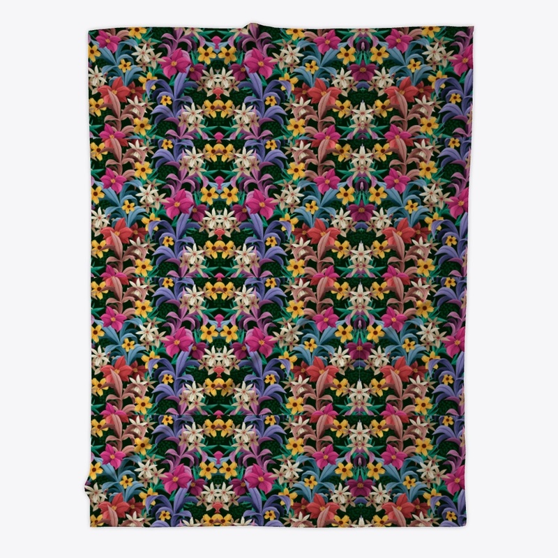 Floral Fleece Blanket