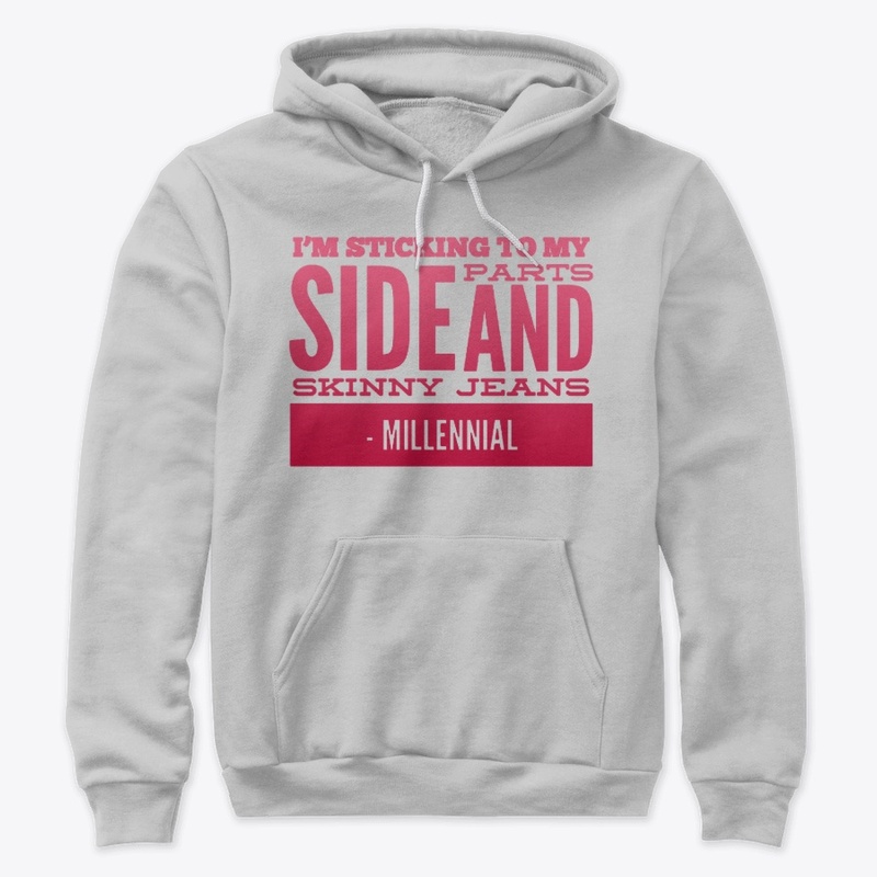 Skinny jeans and side parts millennials