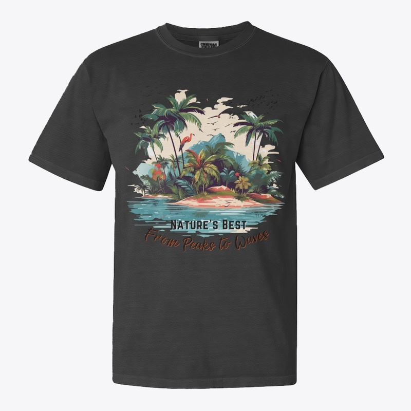Summer Time Vibes Graphic T-shirt Black