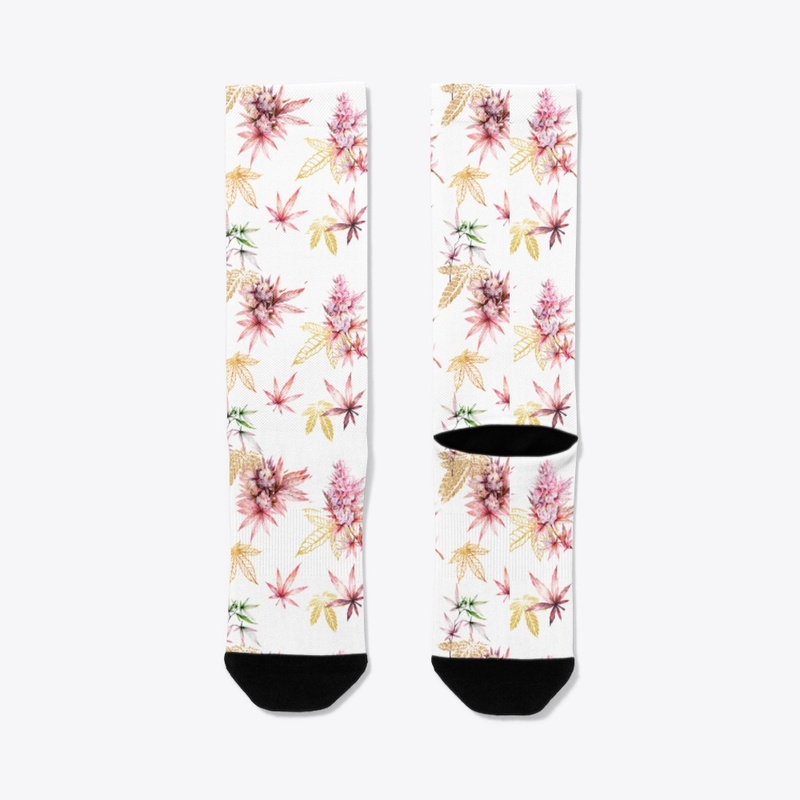 Pinkannabis socks 