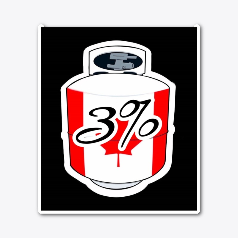 3% Canada propane sticker