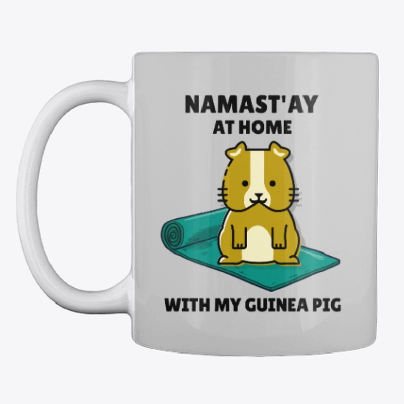 Yoga Namastay Guinea Pig Funny