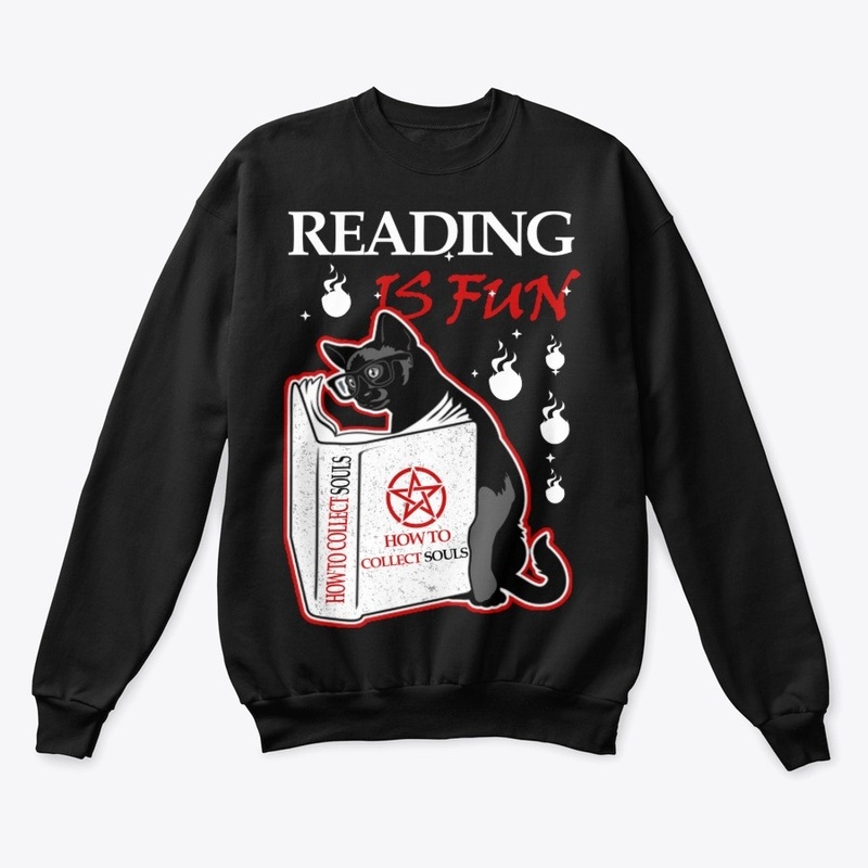 Shirt reading is fun cat lovers reader