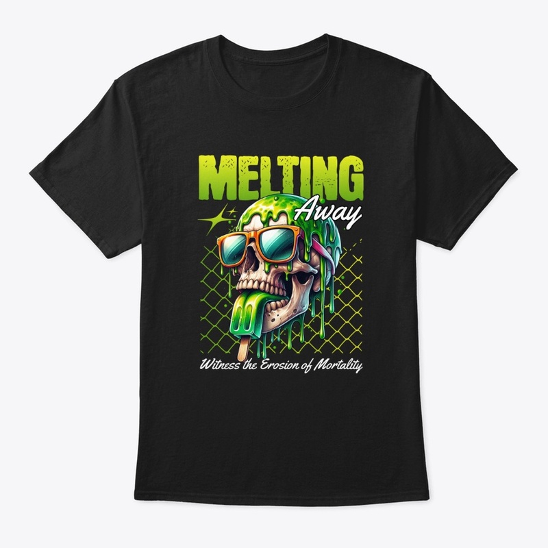 Trippy Skull Melting Away Streetwear Art