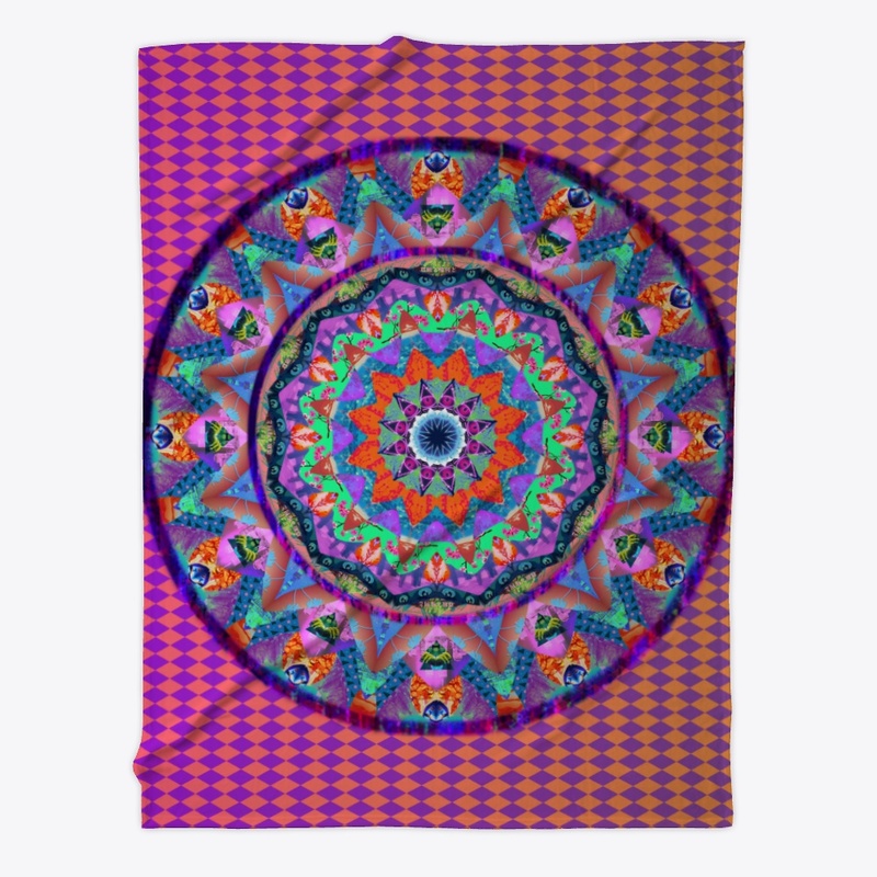 Vaporwave Mandala Design
