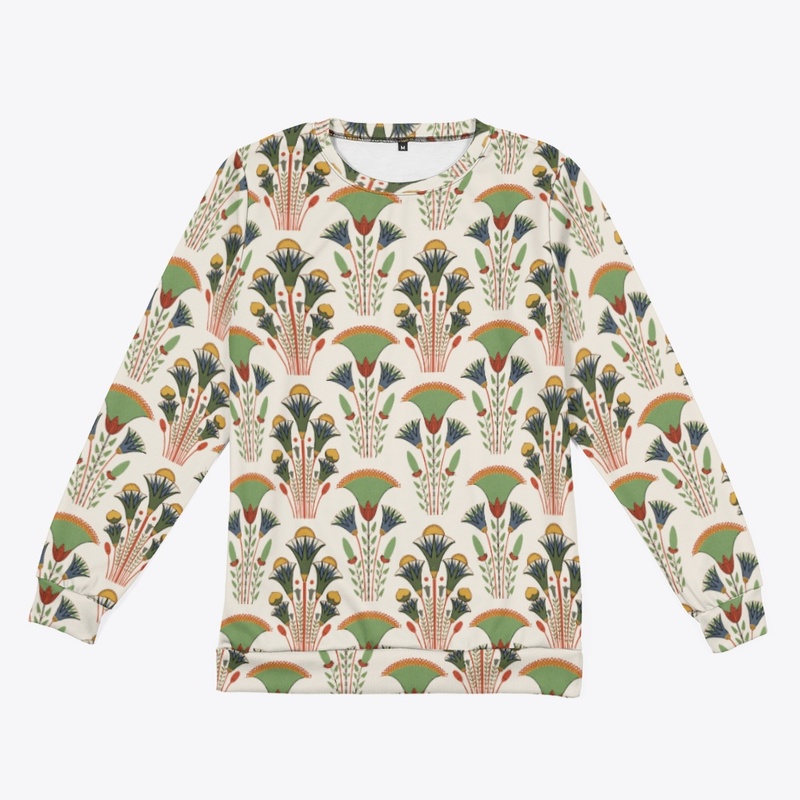 Egyptian floral boho Unisex Sweatshirt