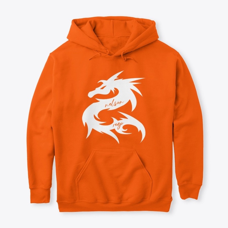002W NELSON DRAGON LOGO - WHITE