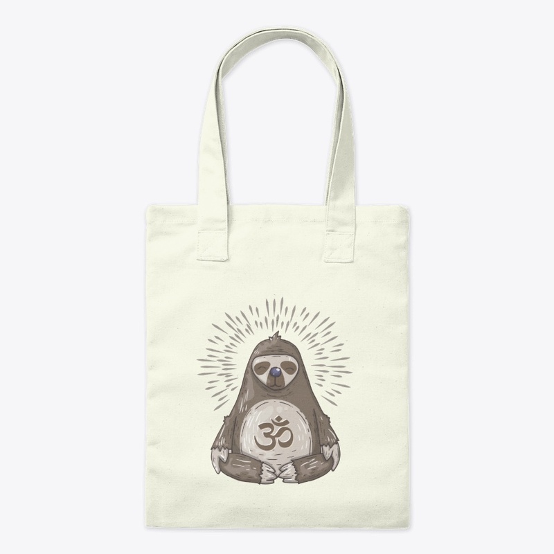 Meditating Sloth. Enlightment.