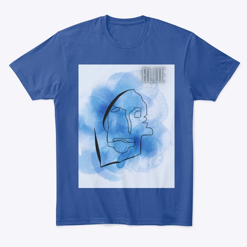 Blue face