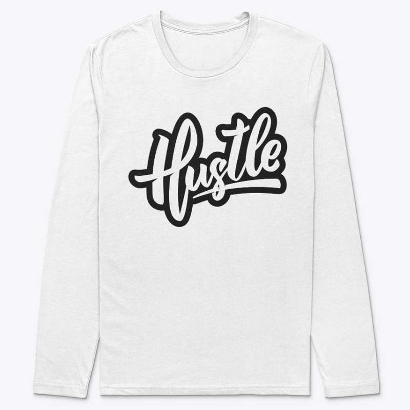 Hustle typography design 