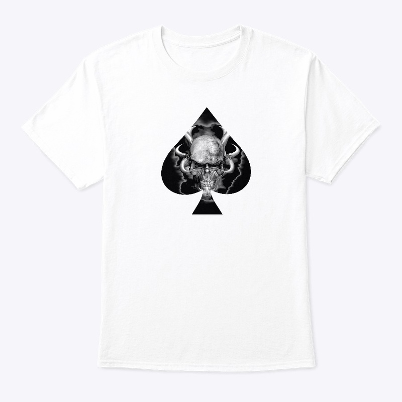 Spade Skull Design Tshirt