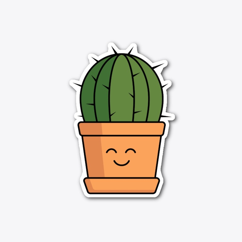 I'm sharp, but cute - smiling cactus
