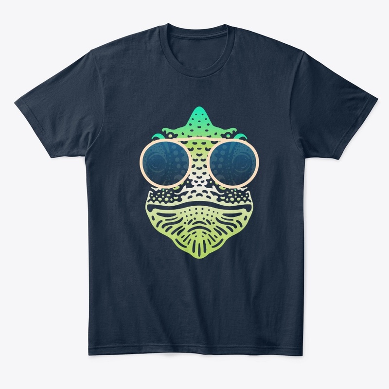 Cute Chameleon in Sunglasses (clr+sg08)