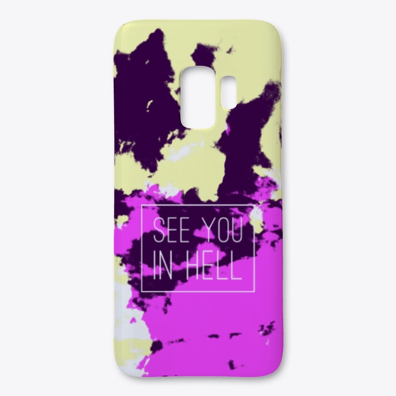 See You In Hell - Batik Tie-Dye Art