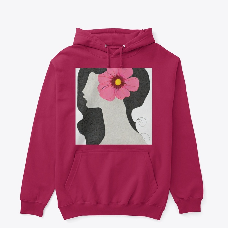 Pink floral lady