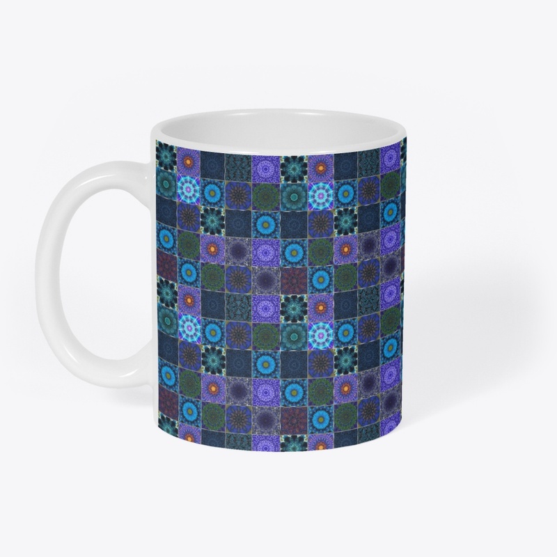 Blue Crazy Quilt