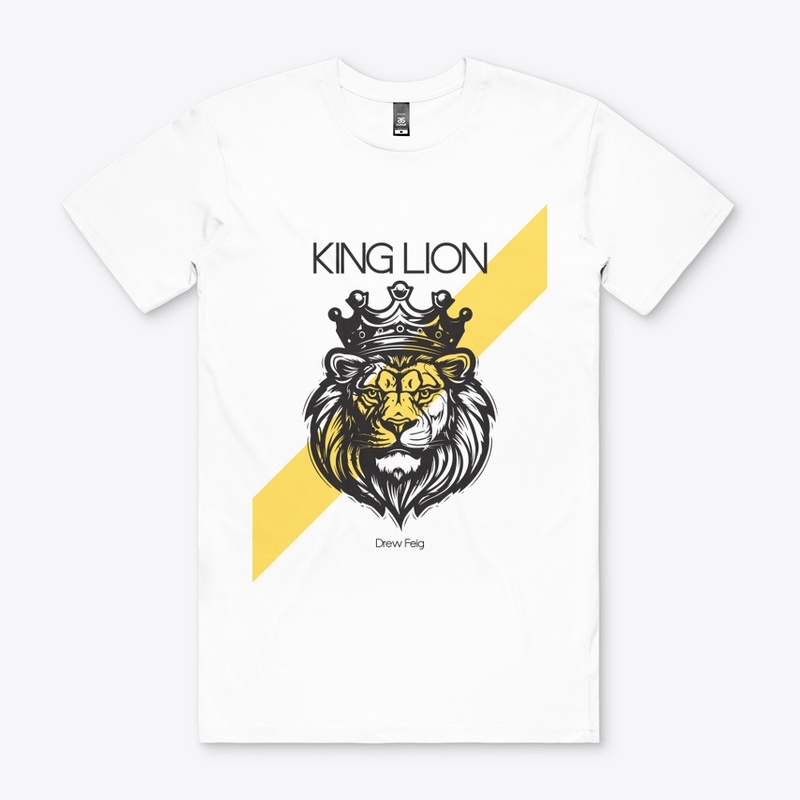 Black Yellow Lion Illustrative Personal 