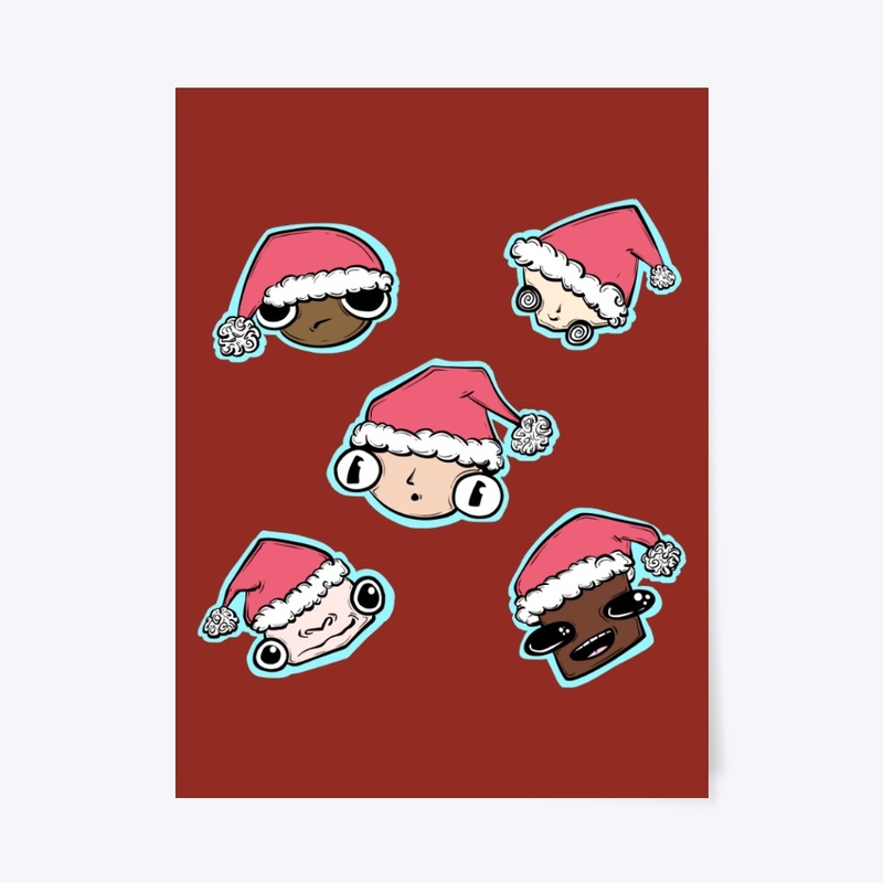 Santa Hat Friends