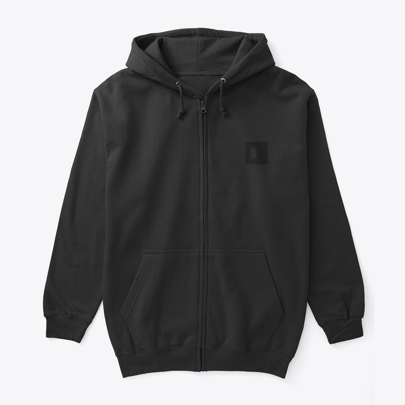 Hackerman Large Print Full Zip Hoodie