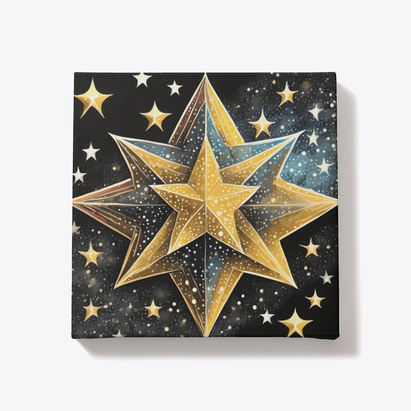 A large star design and smaller stars