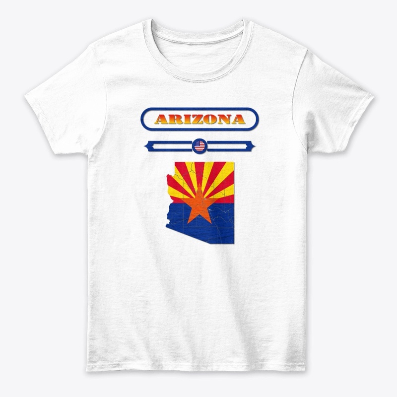 ARIZONA MAP, ARIZONA, USA. SAMER BRASIL