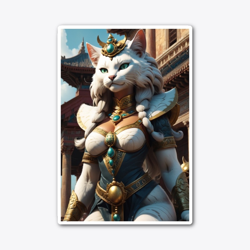 Regal Feline Warrior