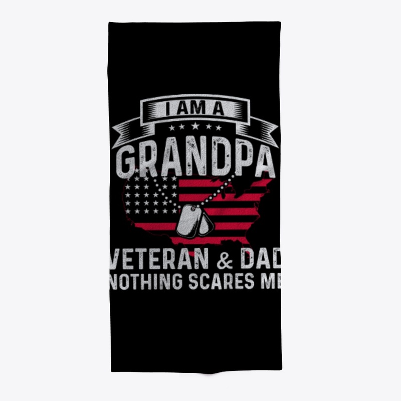 Grandpa Veteran USA Flag 4th of July