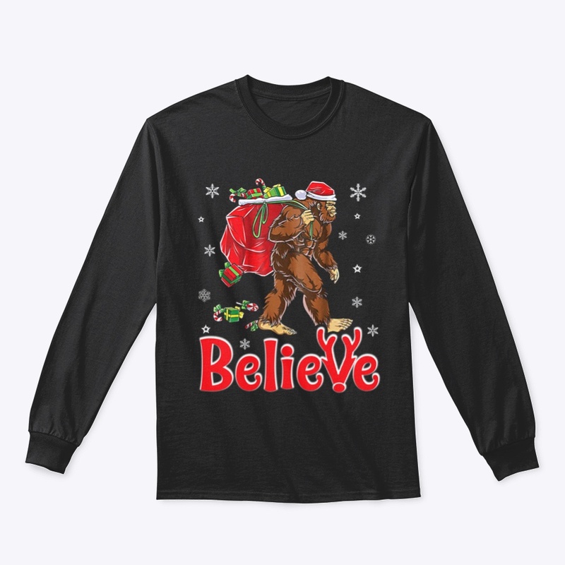 Bigfoot Believe In Santa Christmas Gift