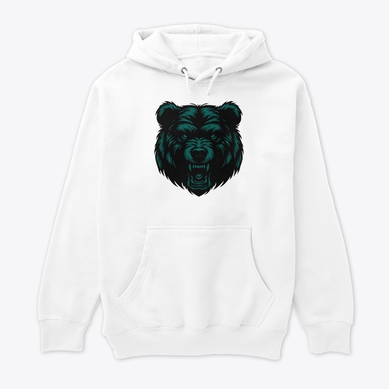 Angry Bear Head Design