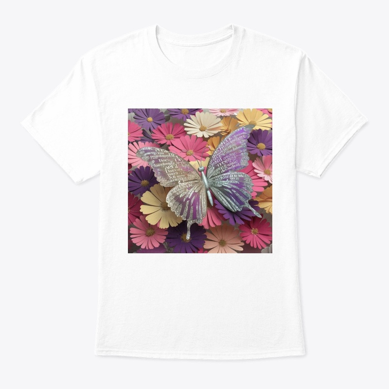 Butterfly logo design t-shirt 
