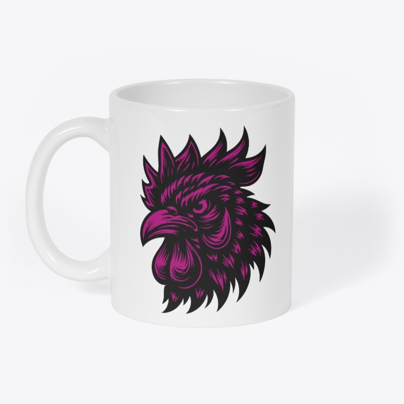 Wild Angry Chicken Design