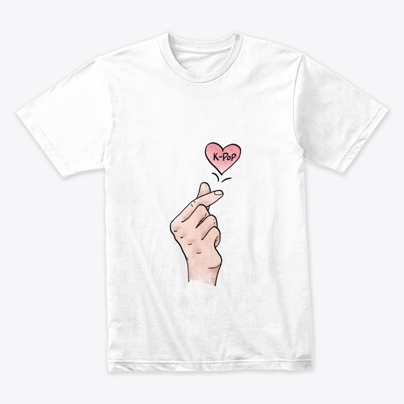 I heart Kpop. Korean finger heart