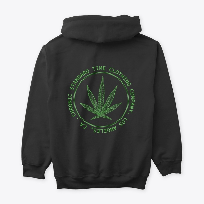 Black/Green Pull Over