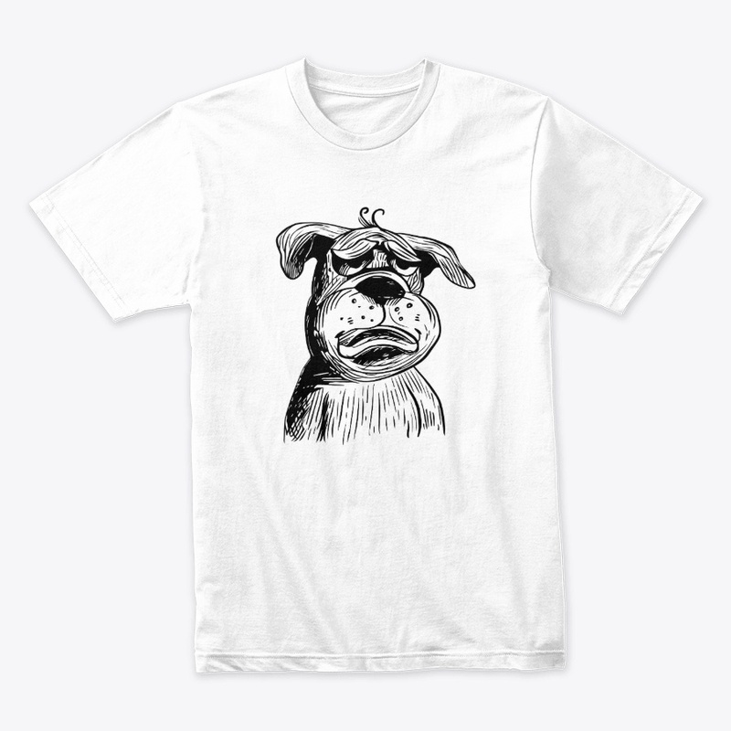 Bulldog Illustration - Funny Dog Design