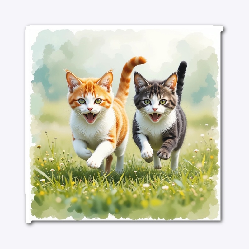 two cats