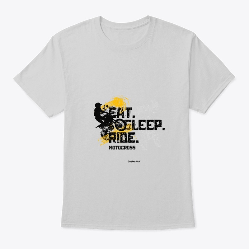 "EAT SLEEP RIDE" TEES BY QUANTUM WOLF 