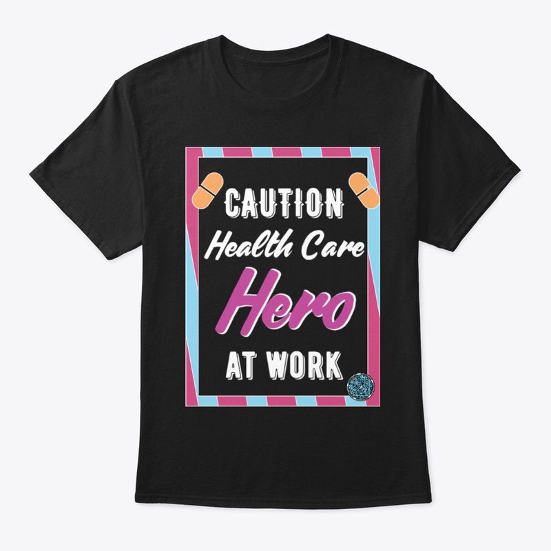Caution Health Care Hero at Work pur b