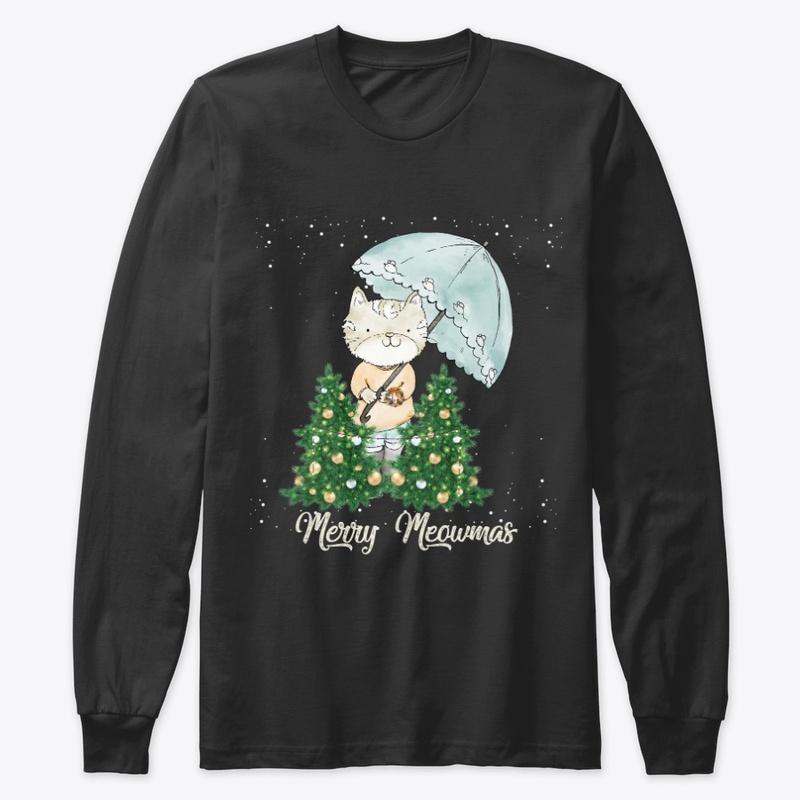 Merry Catmas , Merry meowmas T-shirt
