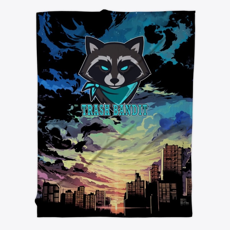 Trash Bandits Sunsets Fleece Blanket
