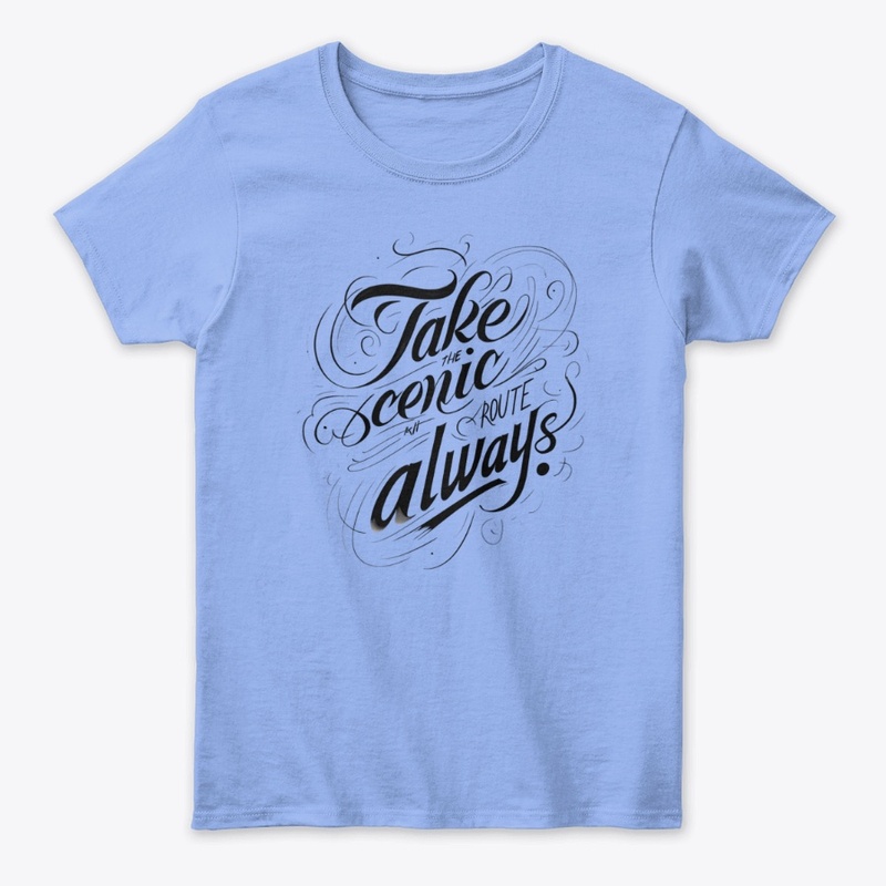Scenic Route Travel Tee"USA"UK