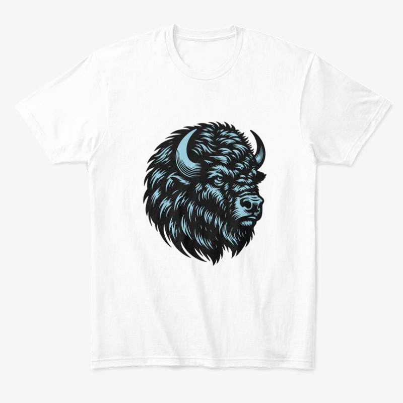 Powerful Bison Head Design