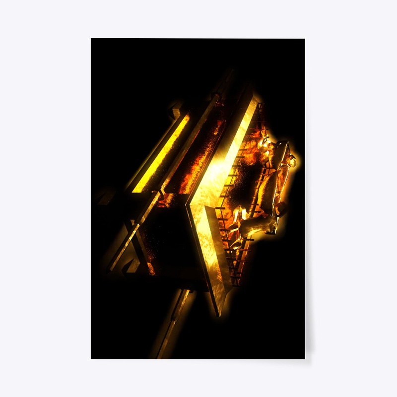 shining golden ark of the covenant