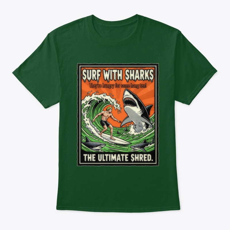 Surf with sharks
