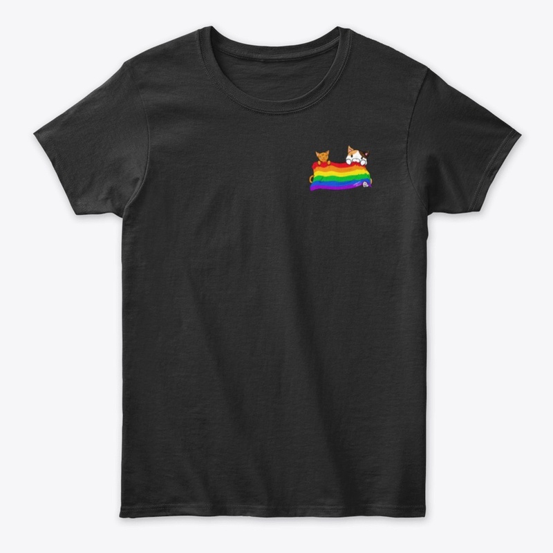 Aph and Popo Support You (Rainbow Flag)