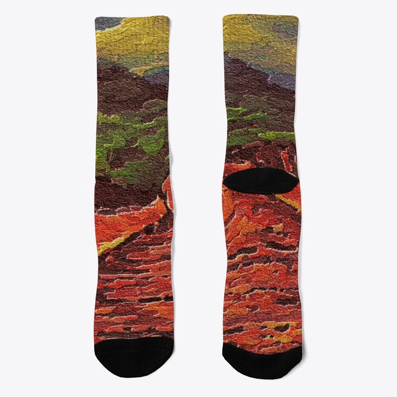 Abstract Landscape Design Warming Colors